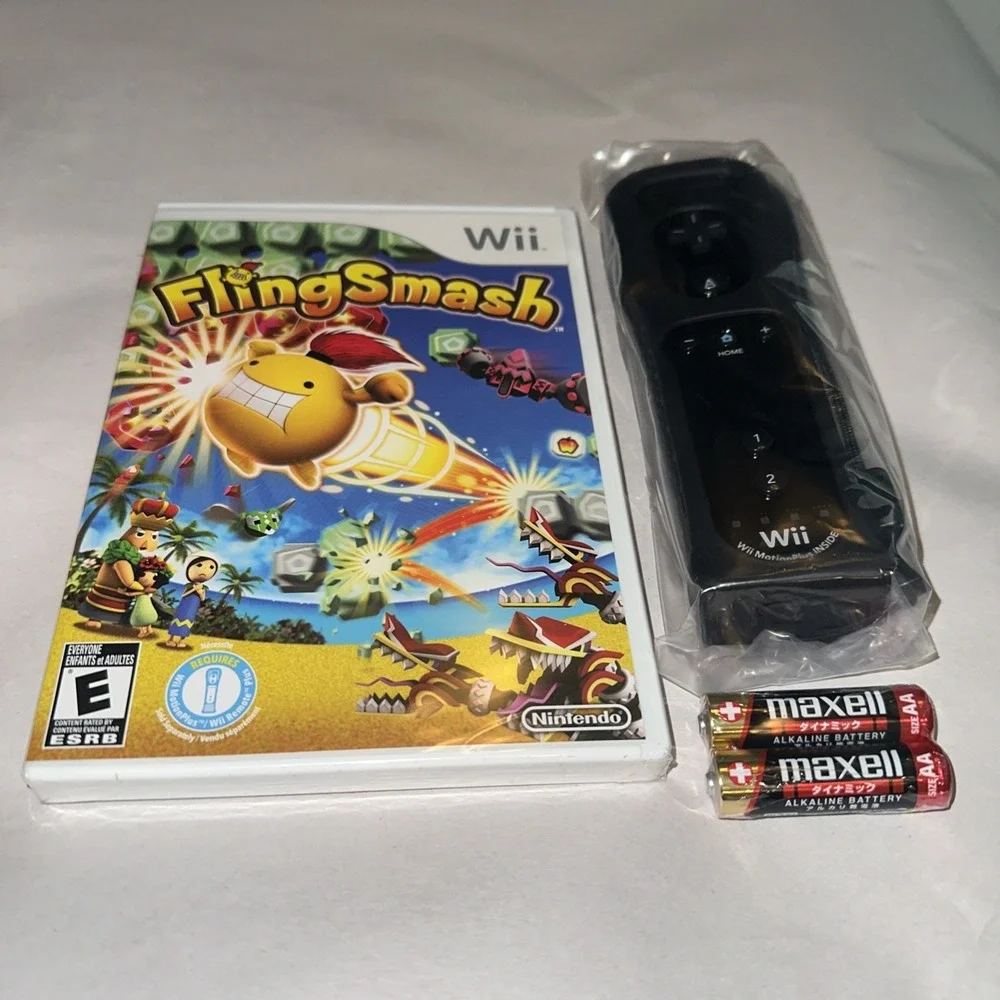FlingSmash Nintendo Wii 2010 (Bonus Wii Remote Plus) Sealed Game In Open Box CIB